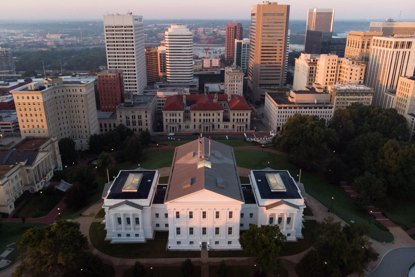 Virginia capitol aerial
